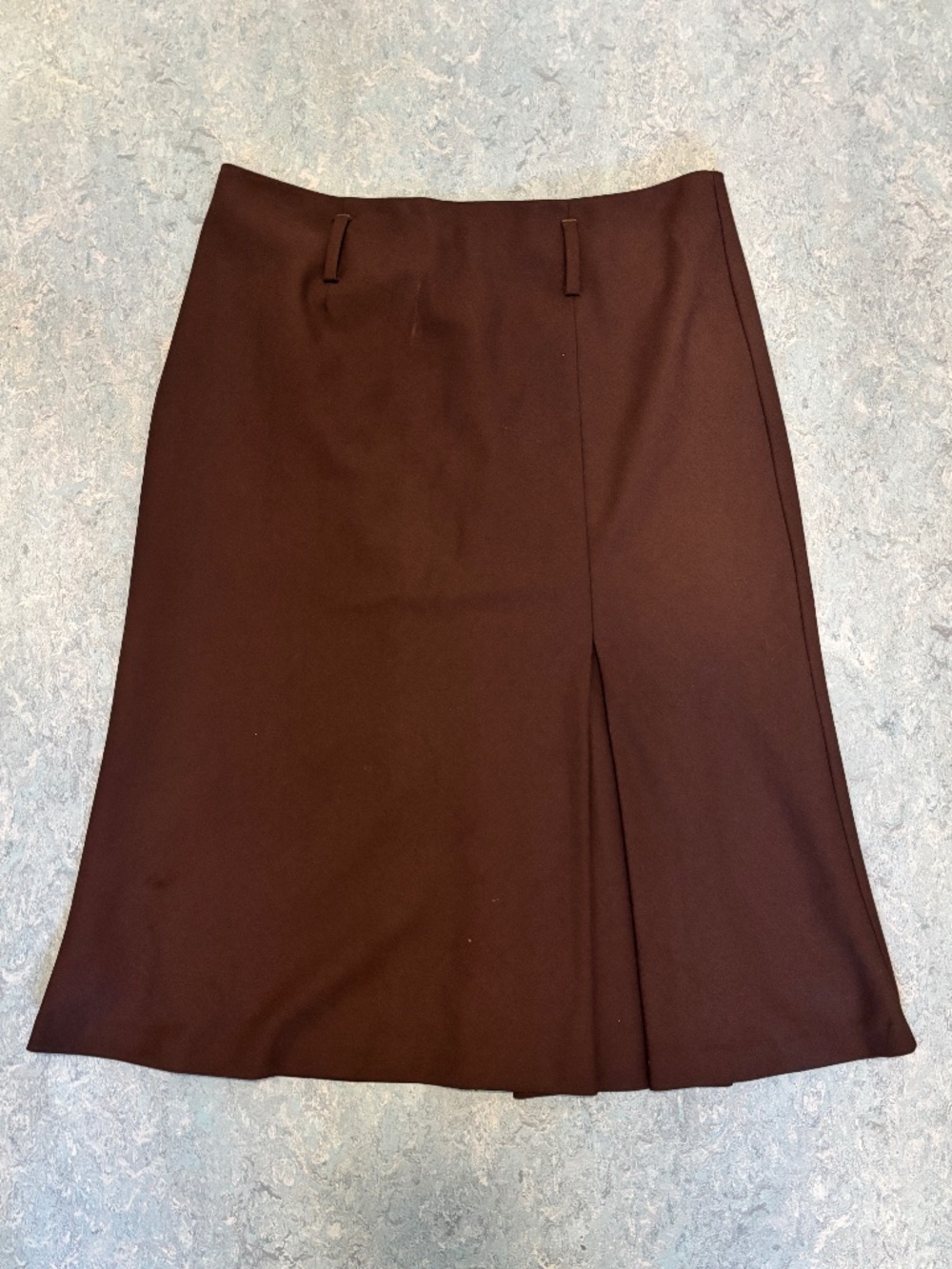 Barneys New York Brown A-Line Midi Skirt Size 8